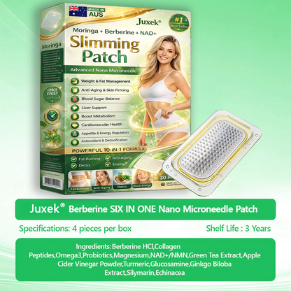 New 2026 Upgrade:  𝐉𝐮𝐱𝐞𝐤® Berberine 6-in-1 Nano Microneedle 𝖯𝚊𝗍𝖼𝗁 with Science-Backed Formula