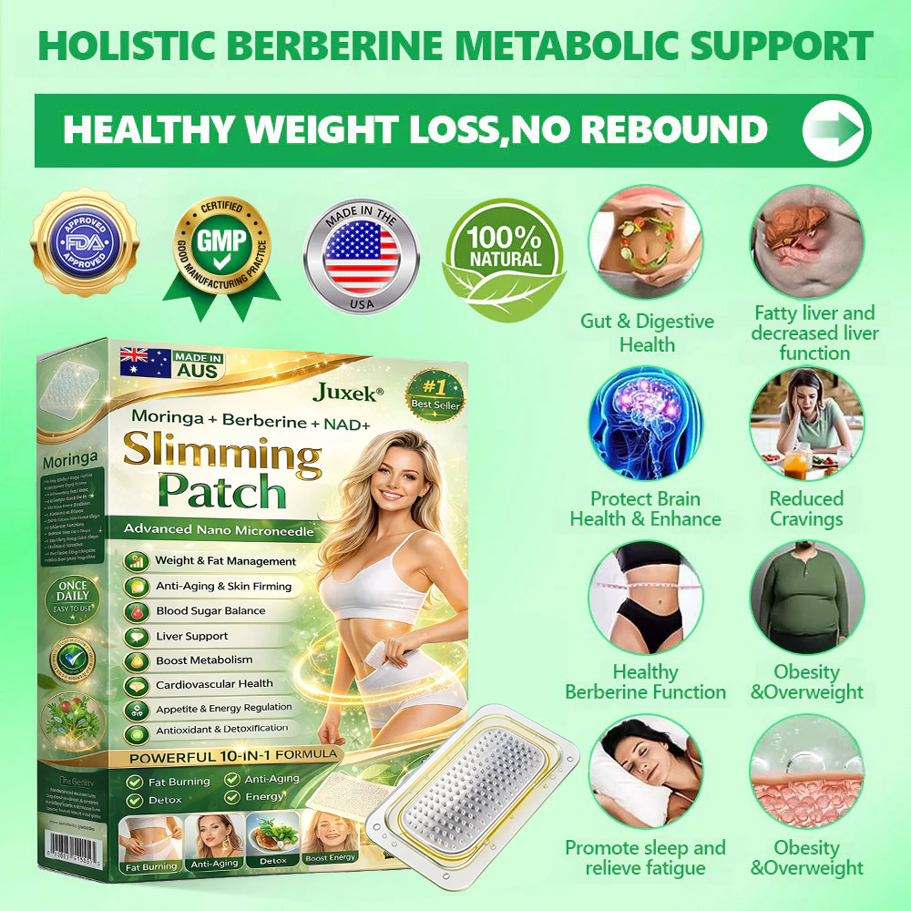 New 2026 Upgrade:  𝐉𝐮𝐱𝐞𝐤® Berberine 6-in-1 Nano Microneedle 𝖯𝚊𝗍𝖼𝗁 with Science-Backed Formula