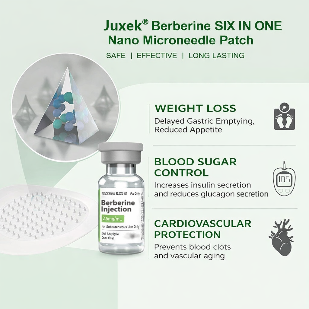 New 2026 Upgrade:  𝐉𝐮𝐱𝐞𝐤® Berberine 6-in-1 Nano Microneedle 𝖯𝚊𝗍𝖼𝗁 with Science-Backed Formula