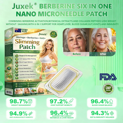 New 2026 Upgrade:  𝐉𝐮𝐱𝐞𝐤® Berberine 6-in-1 Nano Microneedle 𝖯𝚊𝗍𝖼𝗁 with Science-Backed Formula