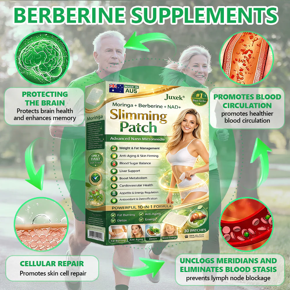 New 2026 Upgrade:  𝐉𝐮𝐱𝐞𝐤® Berberine 6-in-1 Nano Microneedle 𝖯𝚊𝗍𝖼𝗁 with Science-Backed Formula