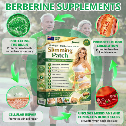 New 2026 Upgrade:  𝐉𝐮𝐱𝐞𝐤® Berberine 6-in-1 Nano Microneedle 𝖯𝚊𝗍𝖼𝗁 with Science-Backed Formula